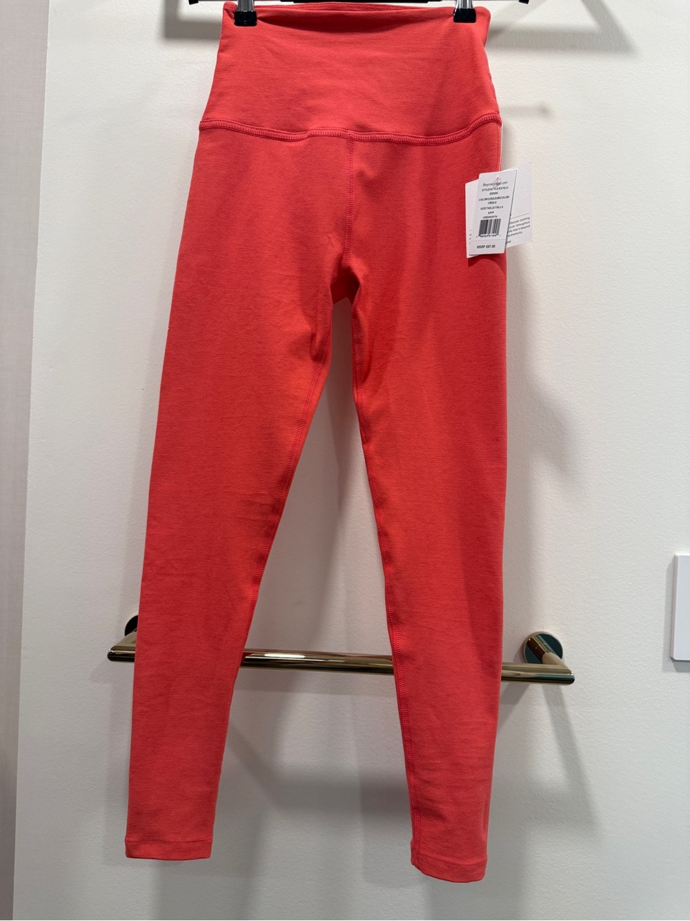 Beyond Yoga Coral-Red High Waist Leggings